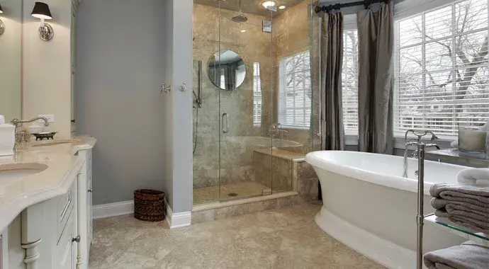 Remodeled bathroom in Los Angeles by So Cal Builders & Design