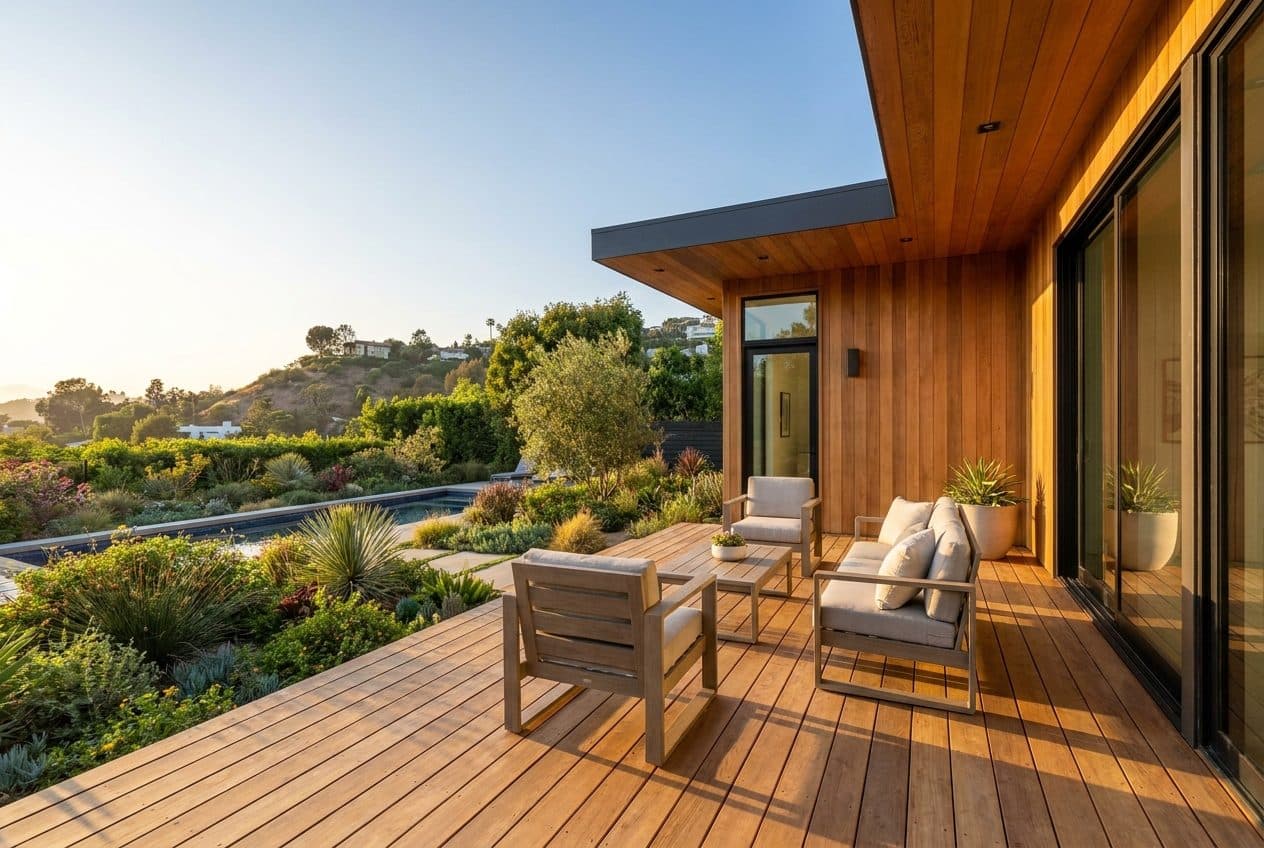 Custom deck and patio in Los Angeles by So Cal Builders & Design